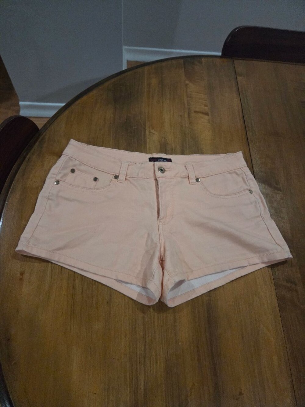 Candy Couture Peach Short Shorts